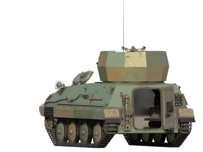 Type 63 armoured personnel carrier with turret 3D model