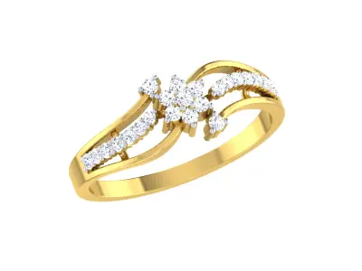 Women Ring Render 3dm STL OBJ FBX Details 3D print model 26