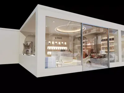 Beauty Salon Low-poly 3D model