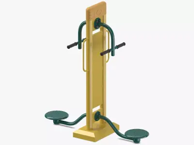 Street Fitness Equipment 01 02 3D model