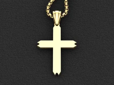 Cross Light Gold 3CP050 3DM STL 3D model
