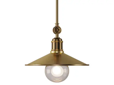 Brass pendant light sku 351 Free 3D model