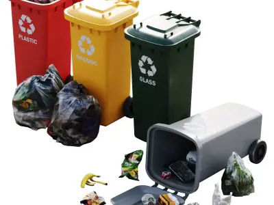 Garbage Set 3D model
