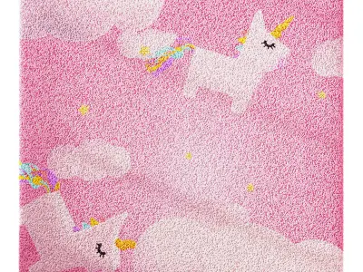 Kids Carpet Set 43 3D model