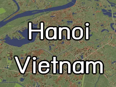 Hanoi Vietnam - city and urban 3D model
