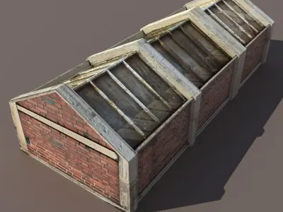 Skylight Window Low-poly 3D model
