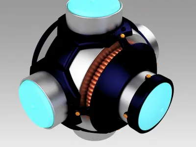 Blade Light UP UV Hero bomb replica prop cosplay 3D print model
