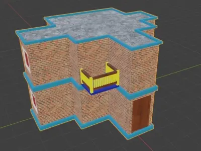 Building Low-poly 3D model 39