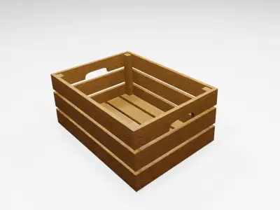 Wood Boxes  3D model