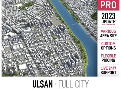 Ulsan Low-poly 3D model