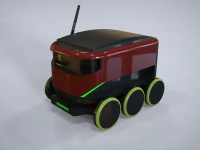 Cytde robot on wheels 3D model