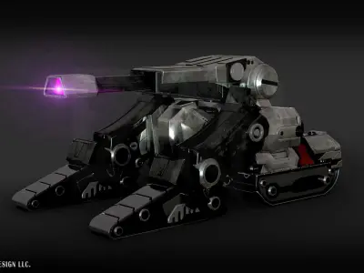Transformers One Megatron Cybertron Tank Form 3D model