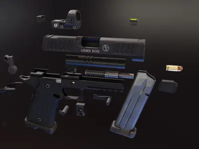 STI USMS SOG Low-poly 3D model