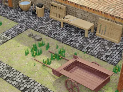Blacksmith house 3D model