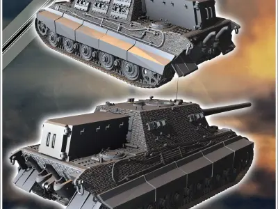 Jagdpanzer VI Jagdtiger 128mm Pak L66 - Germany Eastern Western  3D print model