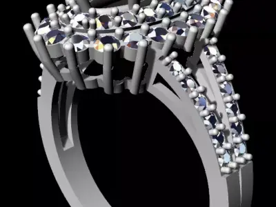 women ring 57 3D print model