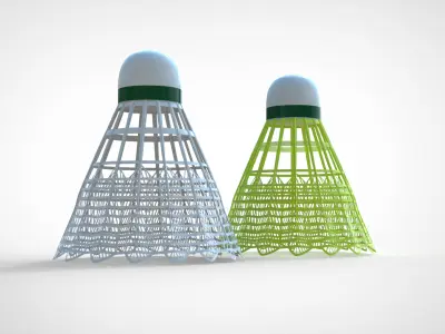 Badminton Shuttlecock 3D model