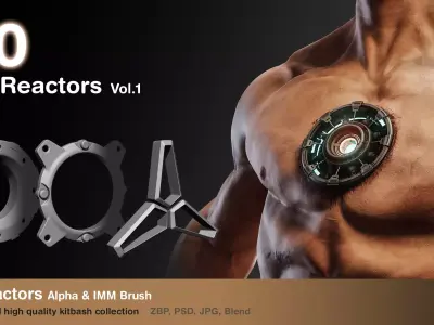 Arc Reactor Vol1 Alpha and IMM Brush 3D model