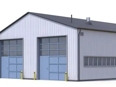 Industrial Building 30 PBR Low-poly 3D model