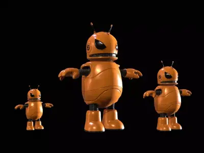 Minirobotic3Pack3 Low-poly 3D model