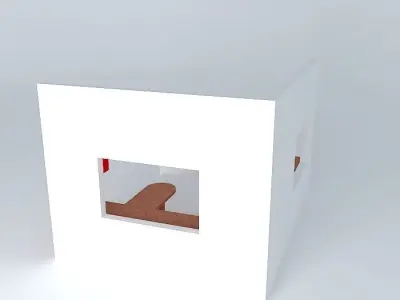 Kitchen box with window in it 3D model