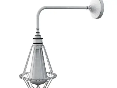 Wall Light PRAIA by Mullan Lighting 1 Gold 3D model