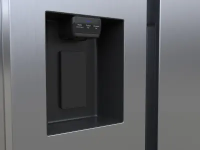 Side-by-Side Fridge Samsung RS68A8540B1 3D model