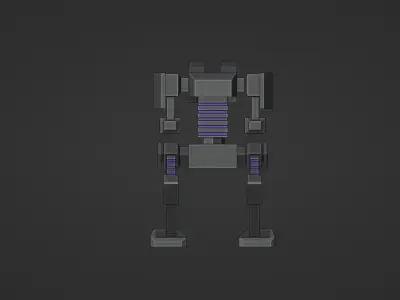 Sentinel Robot Low-poly 3D model