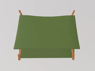 Stylized Low-Poly Tent Low-poly 3D model