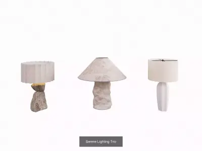 Desk lamp combination 3D Model Pack