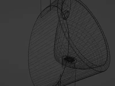 Modern hanging Urinal Free 3D model