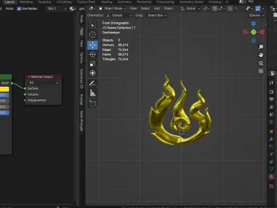3D Objects fire Texture