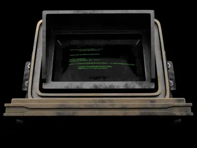 Sci-fi Monitor4 Low-poly 3D model