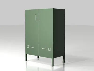 IDASEN  Cabinet with doors Free 3D model