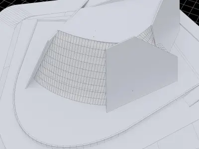 Futuristic building 3D 3D model