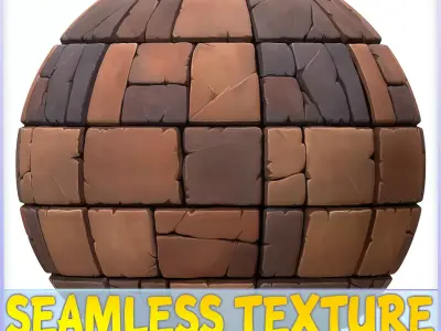 Stylized Stone Floor Seamless Texture Texture 3
