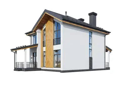 Modern house Ampire 3D model