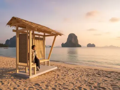 Modern Vernacular Garden Gazebo - Tropical Shade - Resort 3D model