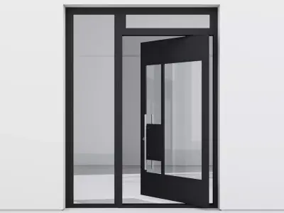 Aluminium door 211 3D model