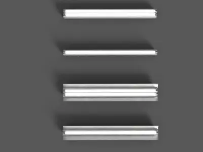 Fluorescent Lights Low-poly 3D model