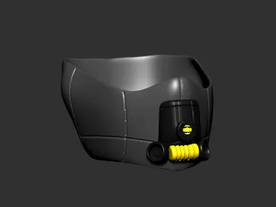 gas mask helmet scifi high poly sculpt ver4 3d printable  3D model