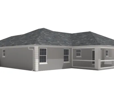 House-023 Low Poly 3D model