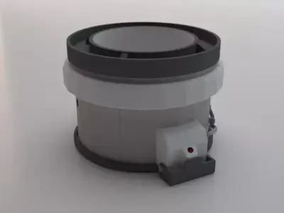 Sci-Fi Dropper 05 Low-poly 3D model