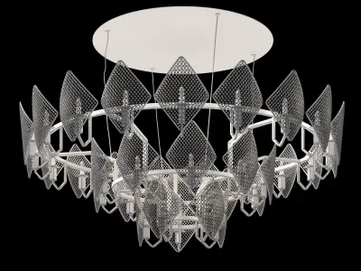 Baga chandelier model by Patrizia gargandi 3D model