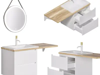 Jorno Wood 122 L-R for washing machine 3D model