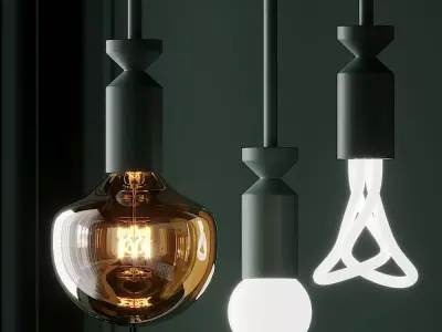 FILD and Plumen STICK Lamp 3D model