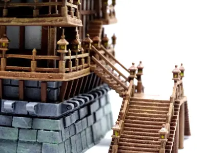 The East Asian Castle - Age of Empires 2 3D print model