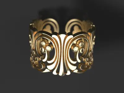 FALANGE RING 3D print model