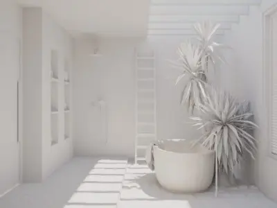  Bathroom Model 3D model