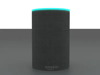 Amazon Echo Low-poly 3D model